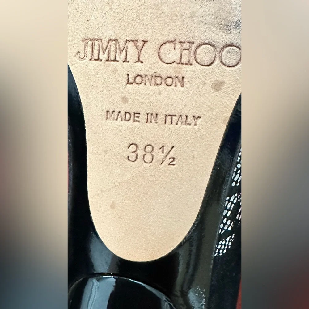 Jimmy Choo Black and Silver Heels - Picture 8 of 8